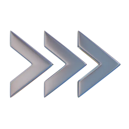 Flechas forma abstracta  3D Icon