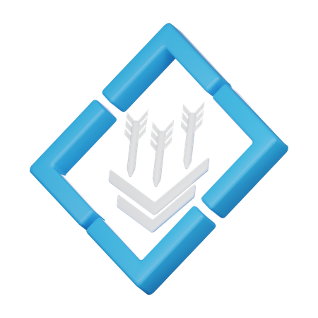 Flèche  3D Icon