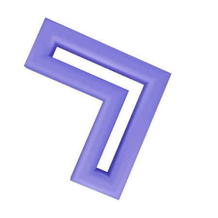 Flèche  3D Icon