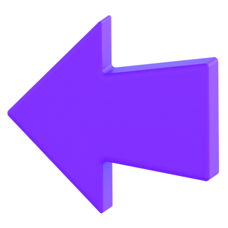 Flèche de retour  3D Icon