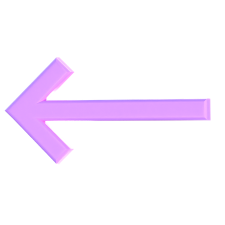 Flèche arrière  3D Icon