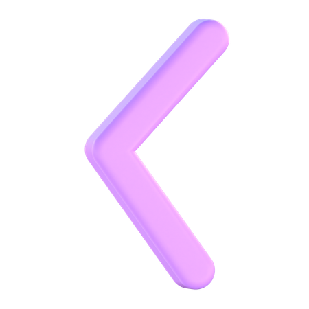 Flèche arrière  3D Icon