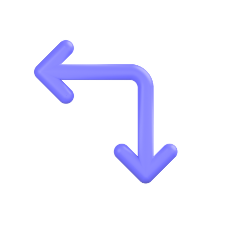 Flèche bidirectionnelle  3D Icon