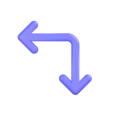Flèche bidirectionnelle  3D Icon