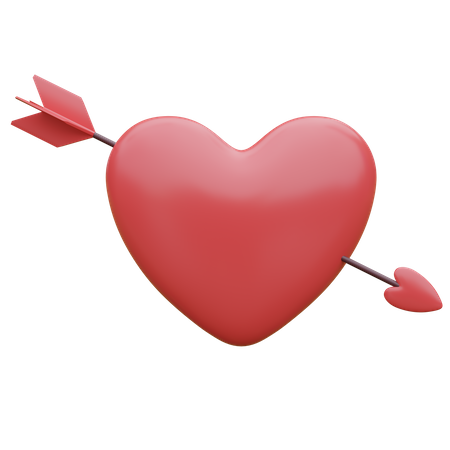Flèche de coeur  3D Icon