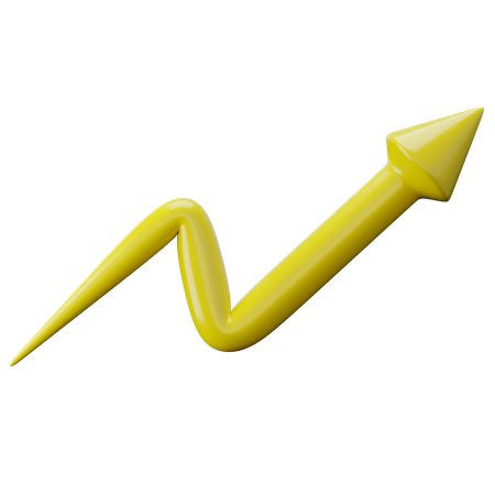 Flèche de croissance montante  3D Icon
