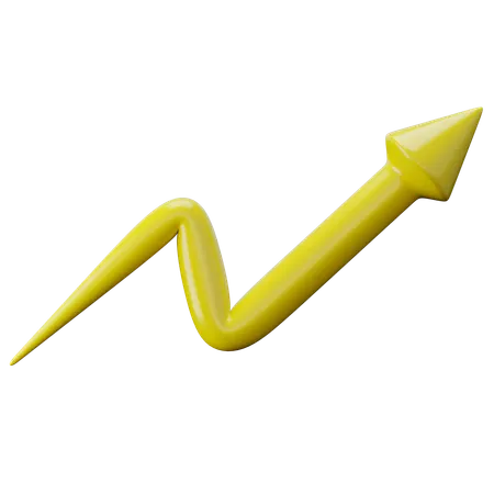 Flèche de croissance montante  3D Icon
