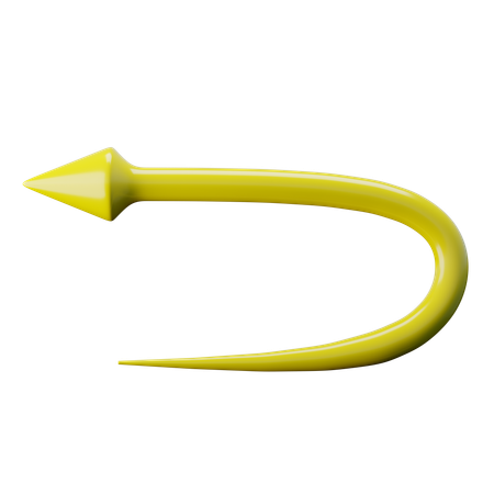 Tu tournes autour de la flèche  3D Icon