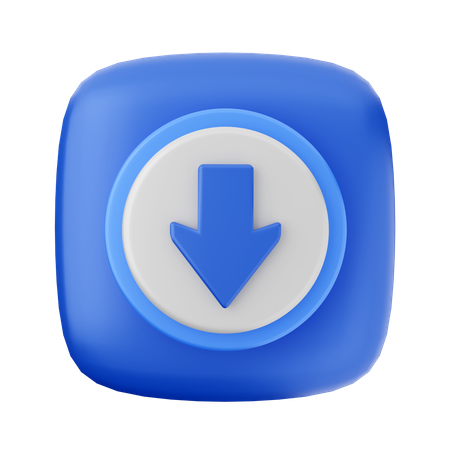 Flèche de téléchargement  3D Icon