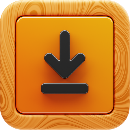 Flèche de téléchargement  3D Icon