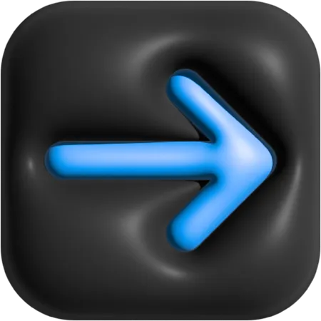 Flèche-droite  3D Icon