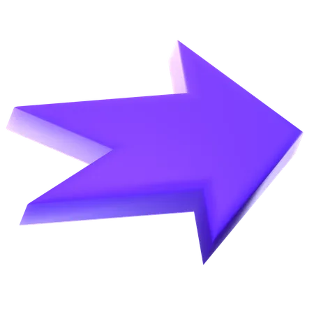 Flèche droite  3D Icon