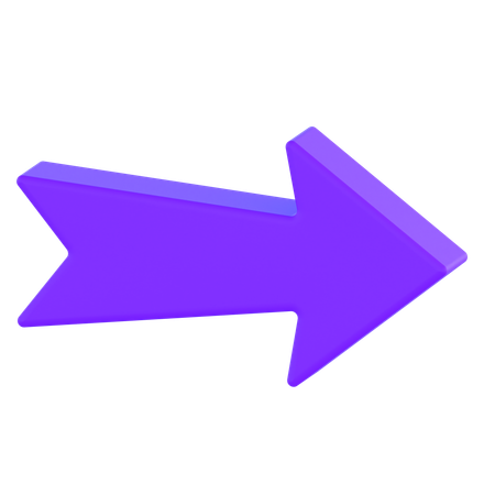 Flèche droite  3D Icon