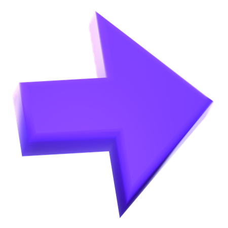 Flèche droite  3D Icon