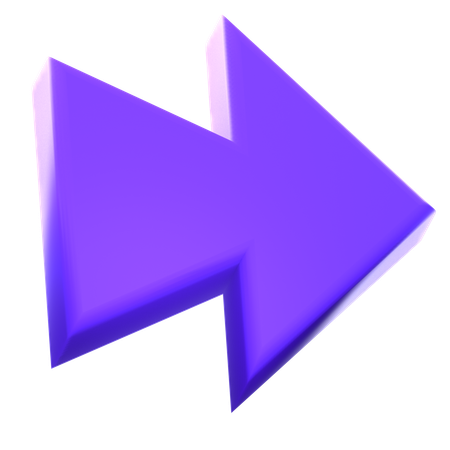 Flèche droite  3D Icon