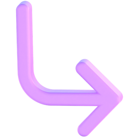 Flèche droite  3D Icon