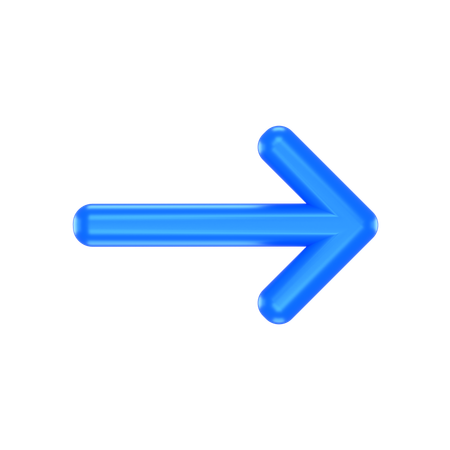 Flèche droite  3D Icon