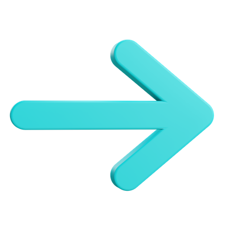 Flèche droite  3D Icon