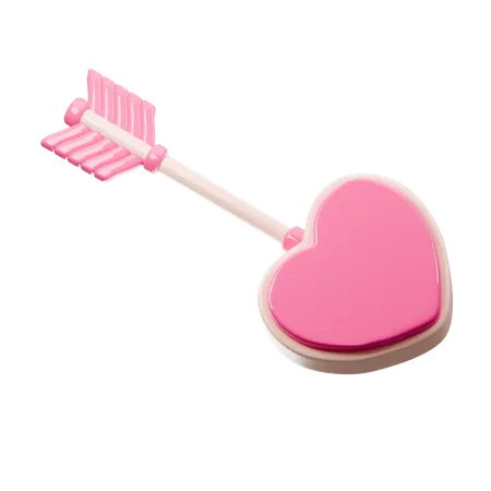 Flèche en forme de coeur  3D Icon