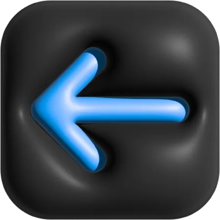 Flèche-gauche  3D Icon