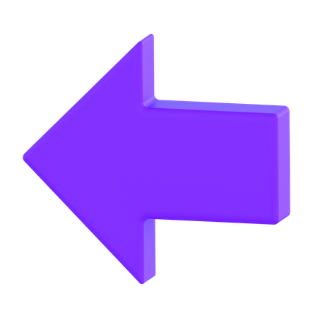 Flèche gauche  3D Icon