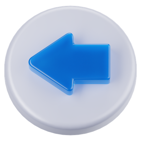 Flèche gauche  3D Icon