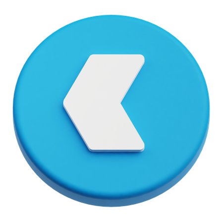 Flèche gauche  3D Icon