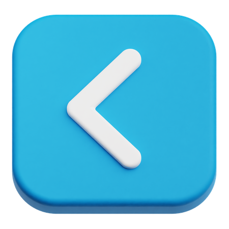 Flèche gauche  3D Icon