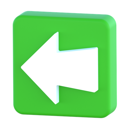 Flèche gauche  3D Icon