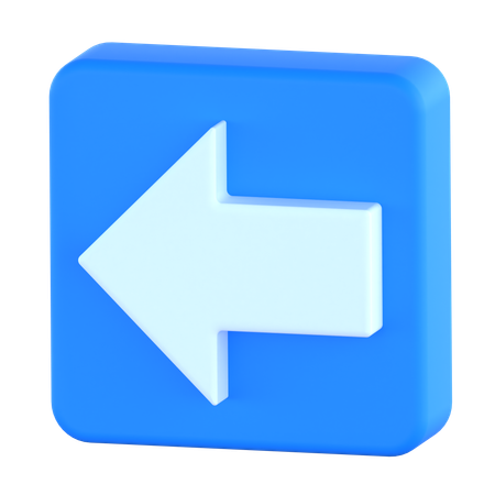 Flèche gauche  3D Icon