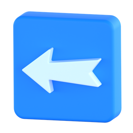 Flèche gauche  3D Icon
