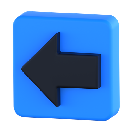 Flèche gauche  3D Icon