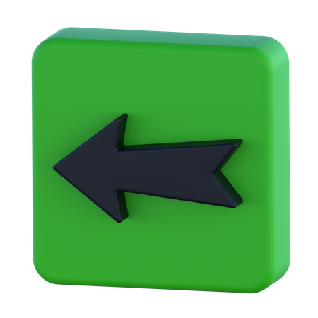 Flèche gauche  3D Icon