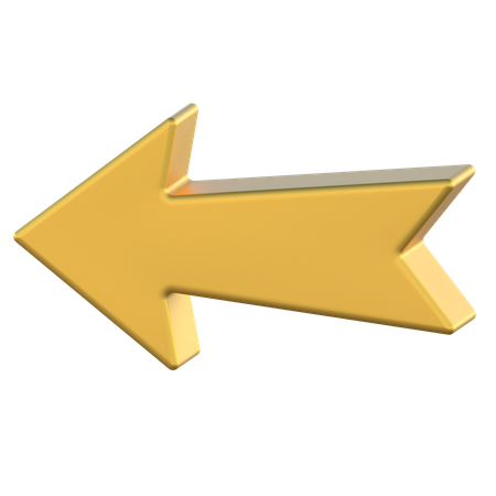 Flèche gauche  3D Icon