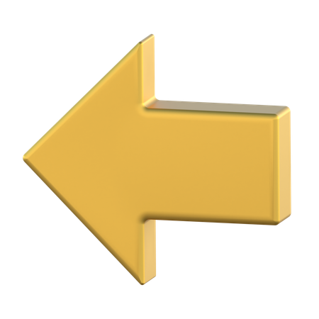 Flèche gauche  3D Icon