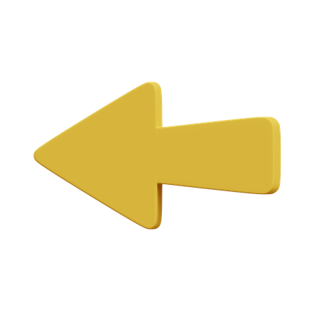 Flèche gauche  3D Icon