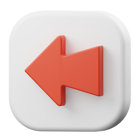 Flèche gauche  3D Icon