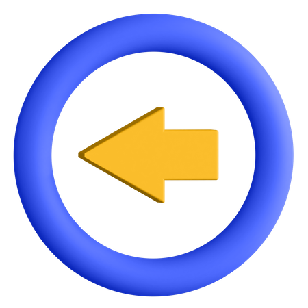 Flèche gauche  3D Icon