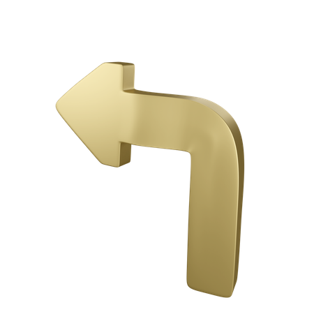 Flèche gauche  3D Icon