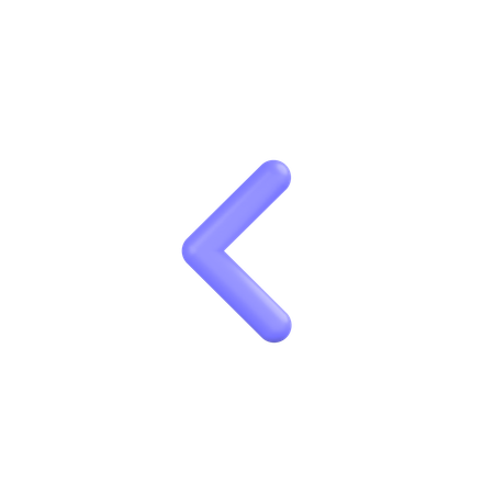 Flèche gauche  3D Icon