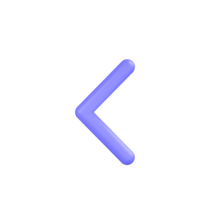Flèche gauche  3D Icon