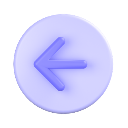 Flèche gauche  3D Icon