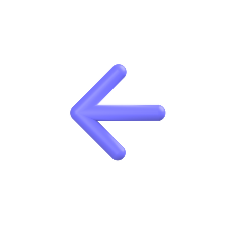 Flèche gauche  3D Icon