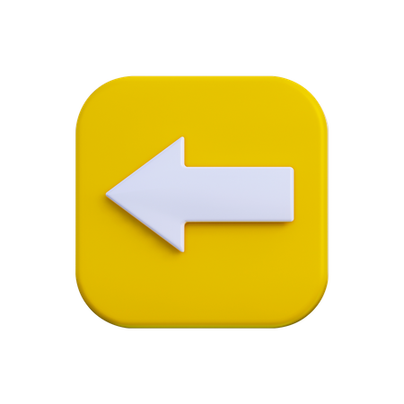 Flèche gauche  3D Icon