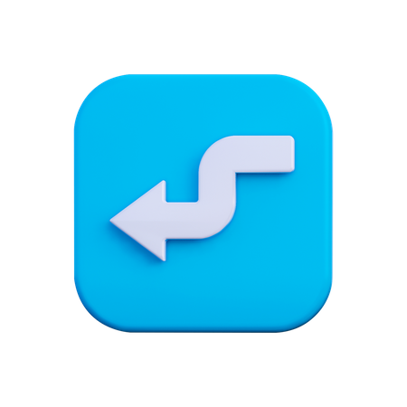 Flèche gauche  3D Icon
