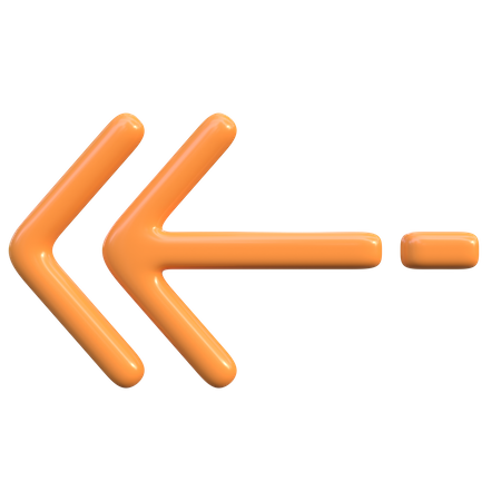 Flèche gauche  3D Icon