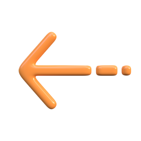 Flèche gauche  3D Icon