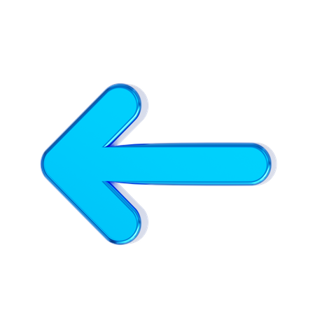 Flèche gauche  3D Icon