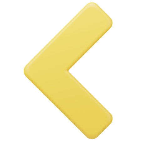 Flèche gauche  3D Icon