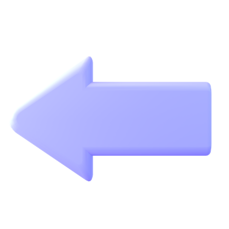 Flèche gauche  3D Icon